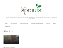 Tablet Screenshot of lasprouts.org